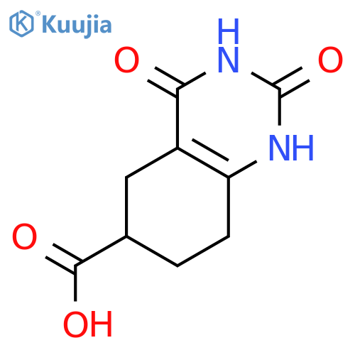 2,4-dihydroxy-5,6,7,8-tetrahydroquinazoline-6-carboxylic Acid structure