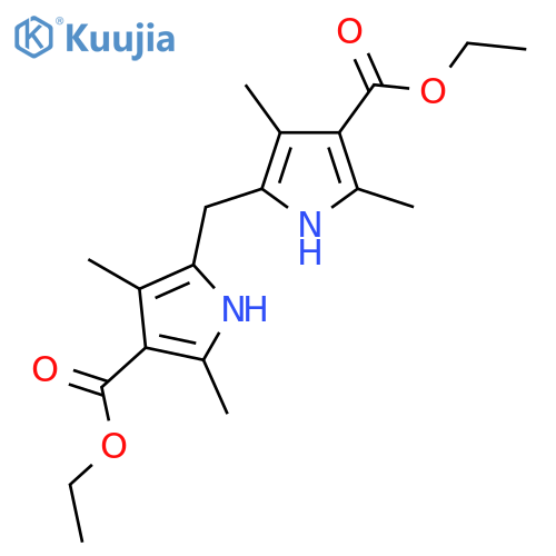 Ethyl 5-[(4-ethoxycarbonyl-3,5-dimethyl-1h-pyrrol-2-yl)methyl]-2,4-dimethyl-1h-pyrrole-3-carboxylate structure