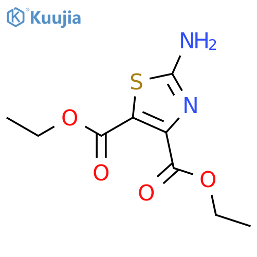 4,5-Thiazoledicarboxylicacid, 2-amino-, 4,5-diethyl ester structure