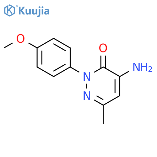 4-amino-2-(4-methoxyphenyl)-6-methylpyridazin-3(2H)-one structure