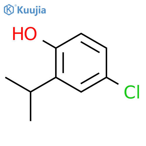 4-chloro-2-isopropylphenol structure