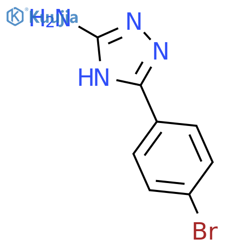 5-(4-Bromophenyl)-4H-1,2,4-triazol-3-amine structure