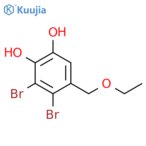1,2-Benzenediol, 3,4-dibromo-5-(ethoxymethyl)- structure