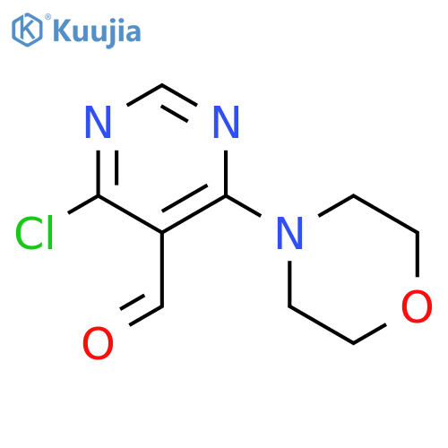 4-Chloro-6-morpholinopyrimidine-5-carbaldehyde structure