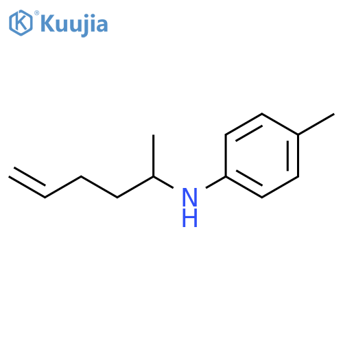 N-(hex-5-en-2-yl)-4-methylaniline structure