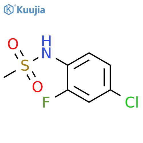 N-(4-chloro-2-fluorophenyl)methanesulfonamide structure