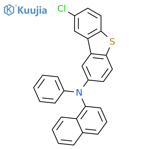 2-Dibenzothiophenamine, 8-chloro-N-1-naphthalenyl-N-phenyl- structure
