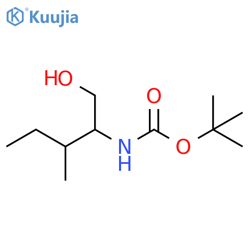 Carbamic acid, [1-(hydroxymethyl)-2-methylbutyl]-, 1,1-dimethylethyl ester structure
