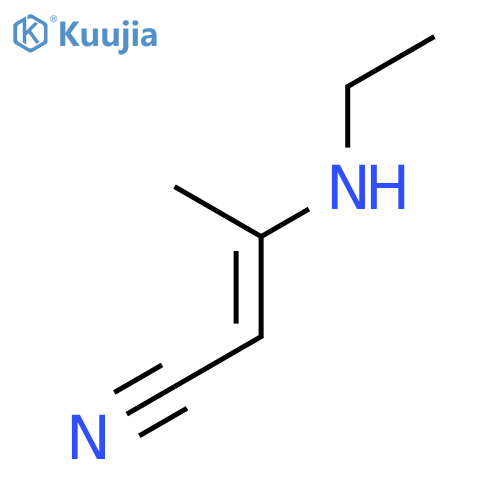 2-Butenenitrile, 3-(ethylamino)- structure