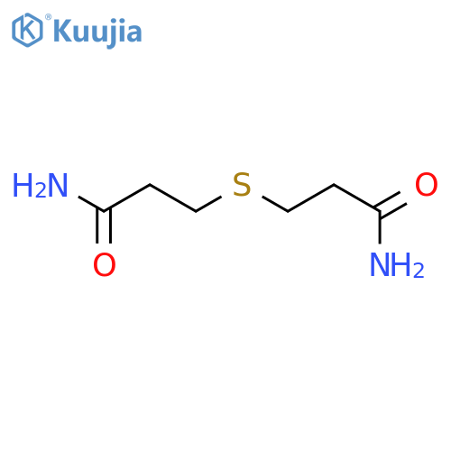 3-(2-carbamoylethyl)sulfanylpropanamide structure