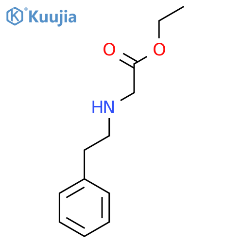 ethyl 2-(phenethylamino)acetate structure