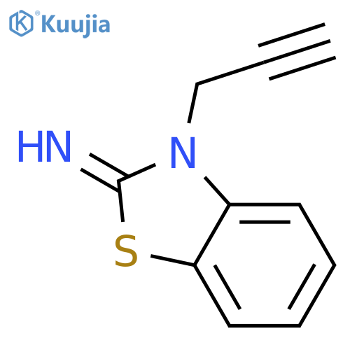 3-(prop-2-yn-1-yl)-2,3-dihydro-1,3-benzothiazol-2-imine structure