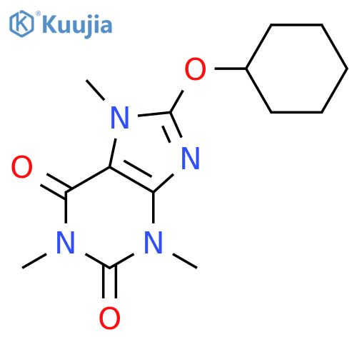 1H-Purine-2,6-dione,8-(cyclohexyloxy)-3,7-dihydro-1,3,7-trimethyl- structure