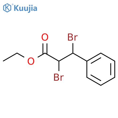 Ethyl 2,3-dibromo-3-phenylpropionate structure