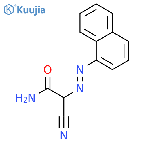 Acetamide, 2-cyano-2-[2-(1-naphthalenyl)diazenyl]- structure
