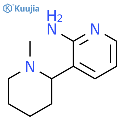 3-(1-Methylpiperidin-2-yl)pyridin-2-amine structure