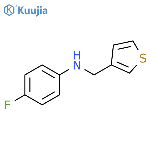 4-fluoro-N-(thiophen-3-yl)methylaniline structure