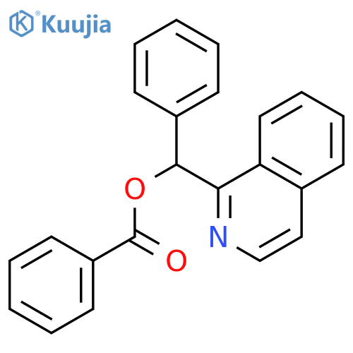 isoquinolin-1-yl(phenyl)methyl benzoate structure