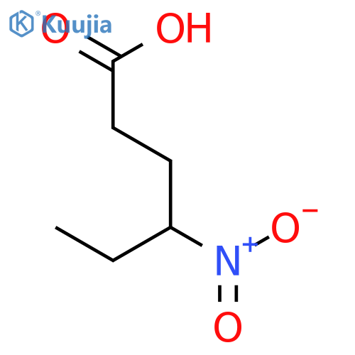 Hexanoic acid, 4-nitro- structure