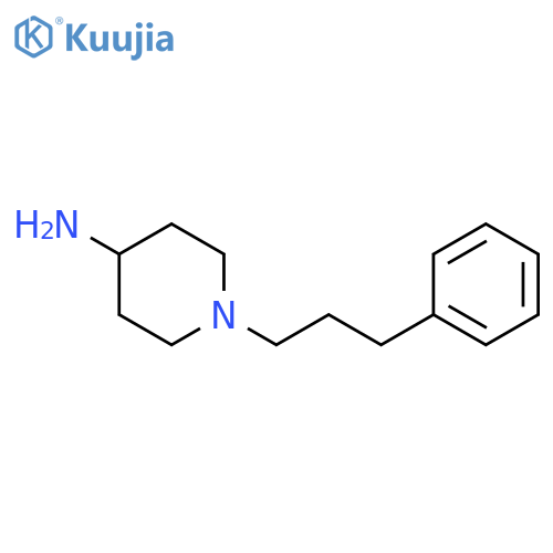 1-(3-phenylpropyl)piperidin-4-amine structure