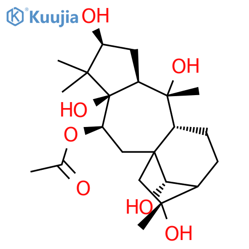 7,9a-Methano-9aH-cyclopenta[b]heptalene-2,4,8,11,11a,12(9H)-hexol,octahydro-1,1,4,8-tetramethyl-, 11-acetate,(2S,3aS,4R,4aR,7R,8R,9aS,11R,11aR,12R)- (9CI) structure