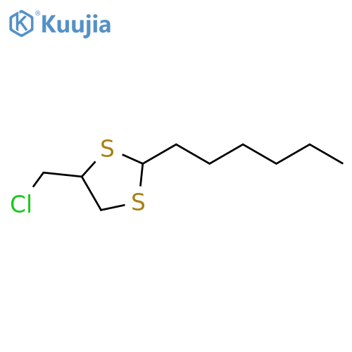 4-(chloromethyl)-2-hexyl-1,3-dithiolane structure