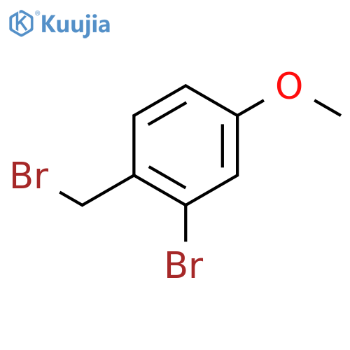 2-bromo-1-(bromomethyl)-4-methoxybenzene structure
