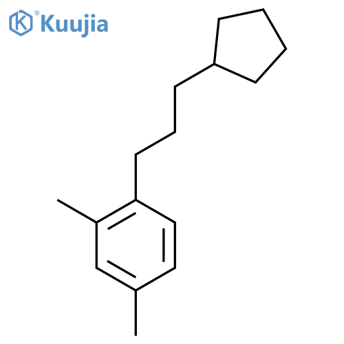 1-(3-Cyclopentylpropyl)-2,4-dimethylbenzene structure
