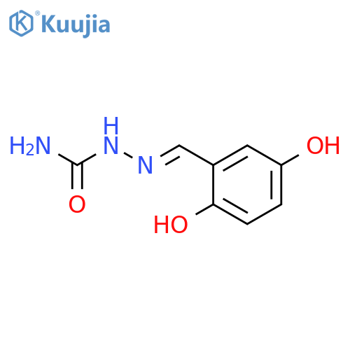 Hydrazinecarboxamide, 2-[(2,5-dihydroxyphenyl)methylene]- structure