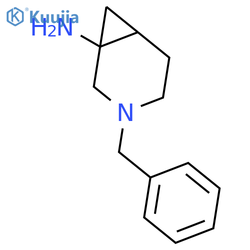 3-benzyl-3-azabicyclo[4.1.0]heptan-1-amine structure
