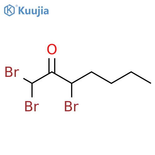 1,1,3-Tribromo-2-heptanone structure