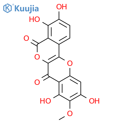 3,4,8,10-Tetrahydroxy-9-methoxy-isochromeno[4,3-b]chromen-5,7-dion structure