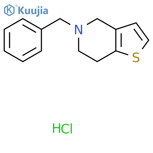 5-Benzyl-6,7-dihydro-4H-thieno[3,2-c]pyridine;hydrochloride structure