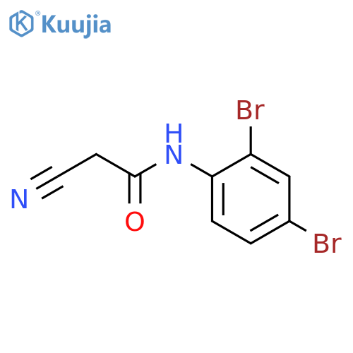 2-Cyano-N-(2,4-dibromophenyl)acetamide structure