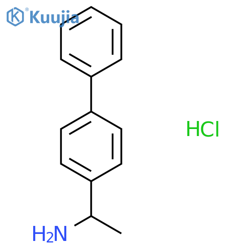 1-(4-phenylphenyl)ethan-1-amine hydrochloride structure