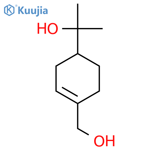2-4-(hydroxymethyl)cyclohex-3-en-1-ylpropan-2-ol structure
