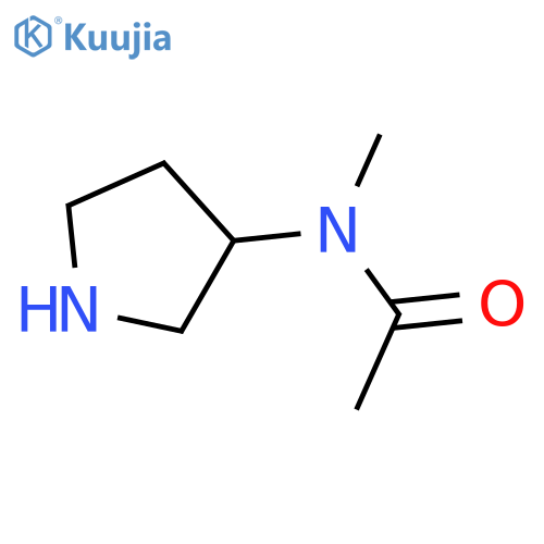 N-methyl-N-[(3S)-pyrrolidin-3-yl]acetamide structure