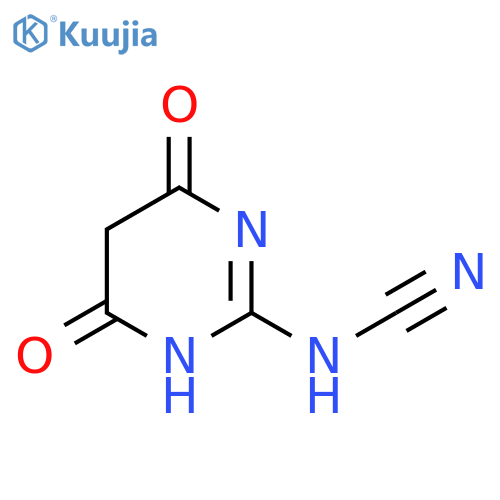 1,4,5,6-Tetrahydro-4,6-dioxo-2-pyrimidinyl-cyanamide structure