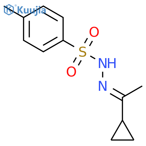 N-(1-cyclopropylethylideneamino)-4-methylbenzenesulfonamide structure