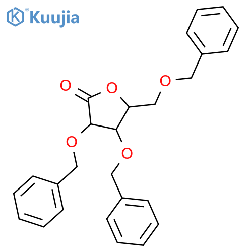 (3R,4R,5R)-3,4-dibenzyloxy-5-(benzyloxymethyl)tetrahydrofuran-2-one structure