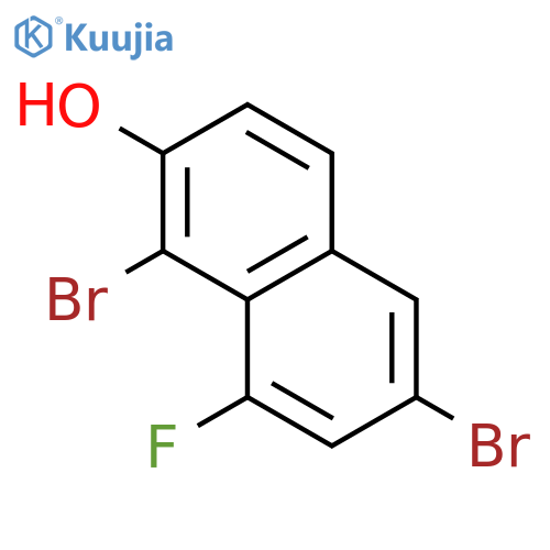 2-Naphthalenol, 1,6-dibromo-8-fluoro- structure