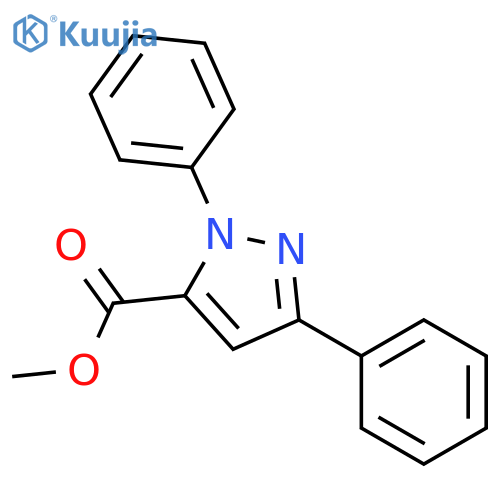 1H-Pyrazole-5-carboxylic acid, 1,3-diphenyl-, methyl ester structure