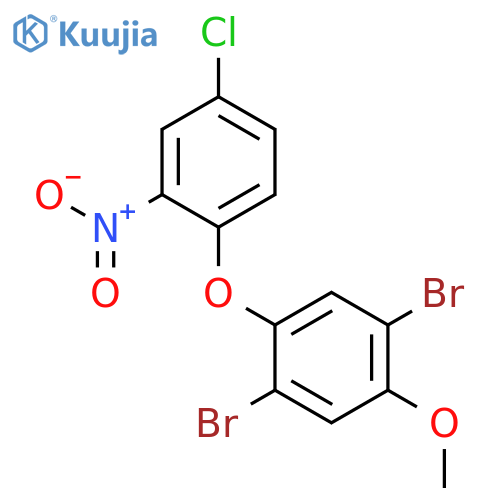 Benzene, 1,4-dibromo-2-(4-chloro-2-nitrophenoxy)-5-methoxy- structure