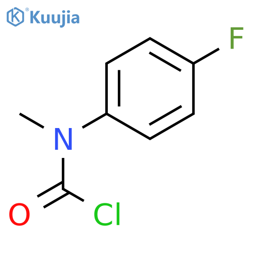 N-(4-fluorophenyl)-N-methylcarbamoyl chloride structure