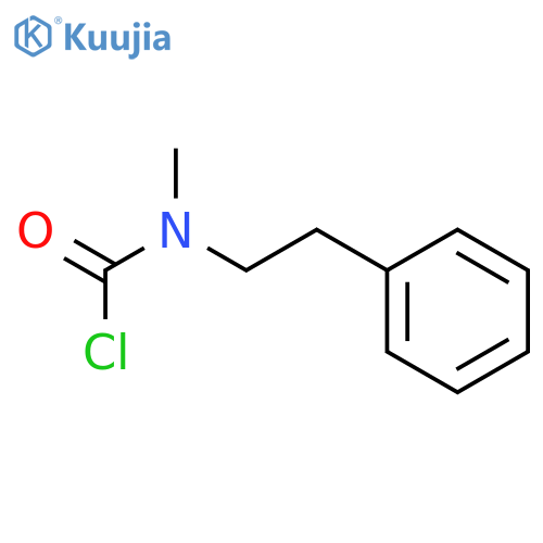 N-methyl-N-(2-phenylethyl)carbamoyl chloride structure