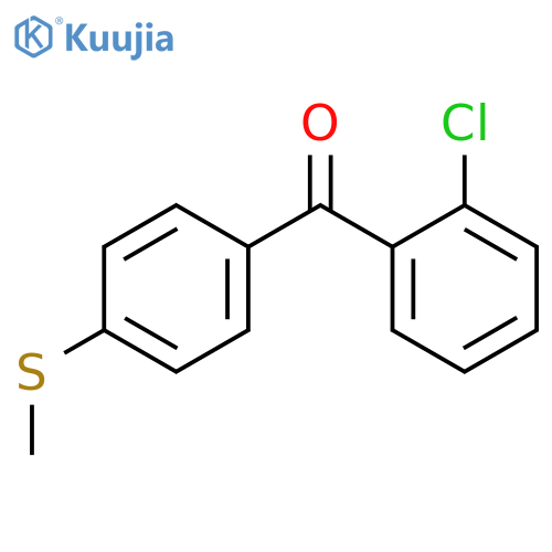 2-Chloro-4'-(thiomethyl)benzophenone structure