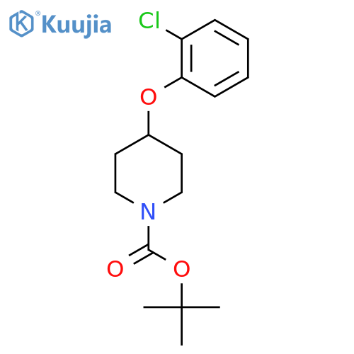 1-Boc-4-(2-Chlorophenoxy)piperidine structure