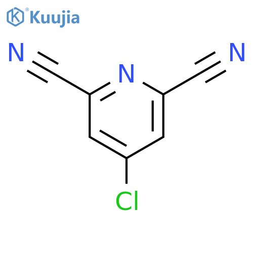 4-chloropyridine-2,6-dicarbonitrile structure