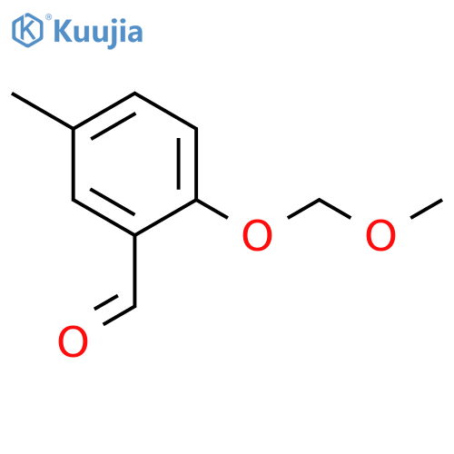 BENZALDEHYDE, 2-(METHOXYMETHOXY)-5-METHYL- structure