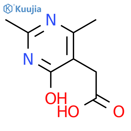 2-(2,6-dimethyl-4-oxo-1,4-dihydropyrimidin-5-yl)acetic acid structure